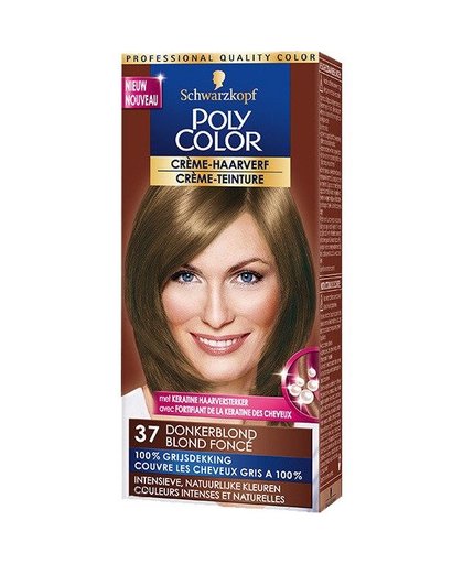 Poly Color crème-haarverf 37 donkerblond, 90 ml
