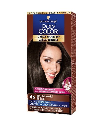 Poly Color crème-haarverf 46 bruinzwart, 90 ml
