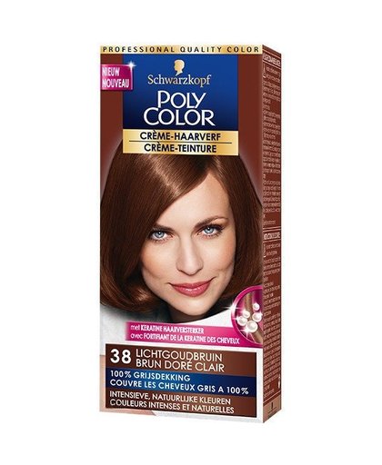 Poly Color crème-haarverf 38 lichtgoudbruin, 90 ml