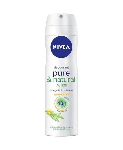 Pure & Natural Action Jasmine deodorant spray, 150 ml