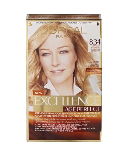 Excellence Age Perfect 8.34 licht goud koperblond haarkleuring