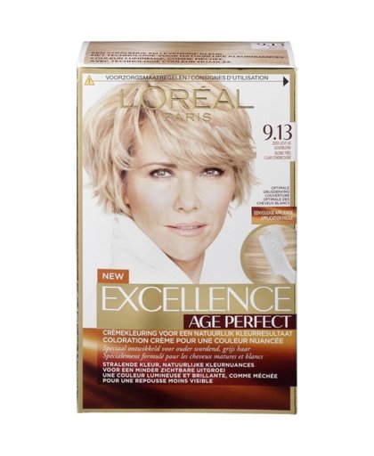 Excellence Age Perfect 9.13 zeer licht as goudblond haarkleuring