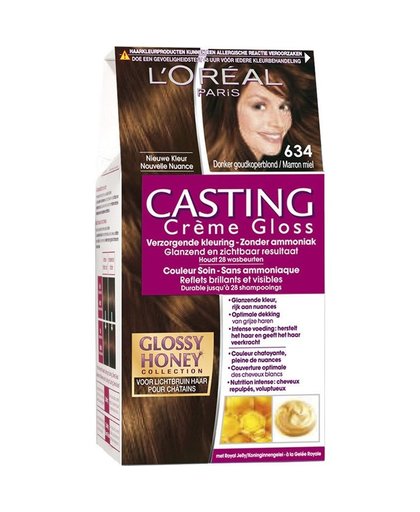 Casting Crème Gloss 634 donker goudkoperblond haarkleuring, 160 ml