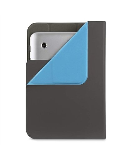 Universal Cover - Flip cover voor tablet - duurzaam polyurethaan - houtskool - voor Samsung Galaxy Tab 4 (7 inch, 8 inch)
