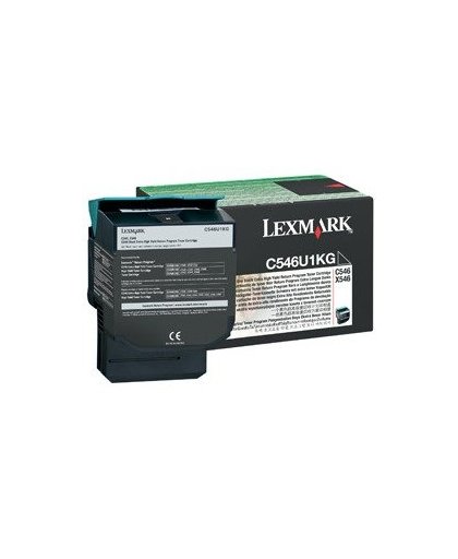 Lexmark C546, X546 8K zwarte retourprogr. tonercartr.