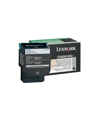 Lexmark C54x, X54x 1K zwarte retourprogr. tonercartr.