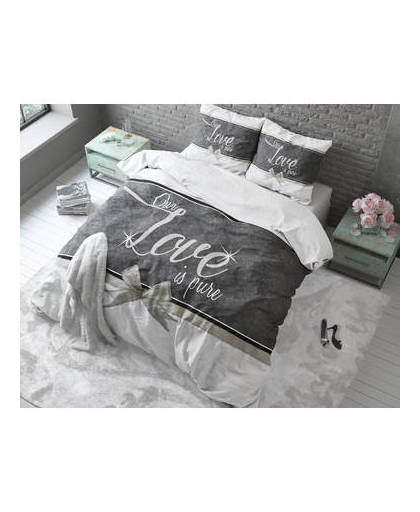 Sleeptime pure love white - dekbedovertrek: lits jumeaux (240 cm)