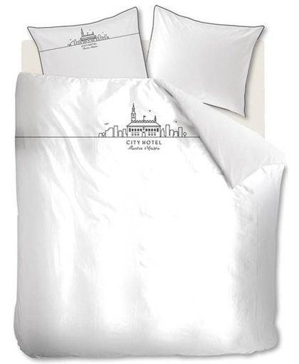 Rivièra Maison City Hotel - Dekbedovertrek - Lits-jumeaux - 260x200/220 cm + 2 kussenslopen 60x70 cm - White
