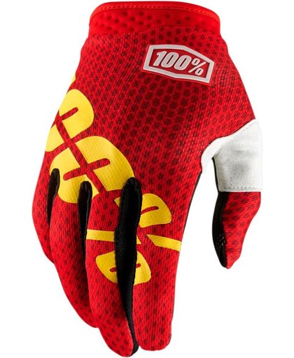 100% iTrack fietshandschoenen rood Handschoenmaat M