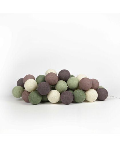 Cotton Ball Lights Lichtslinger Forest Fruit – 35 Cotton Balls – Groen / Paars