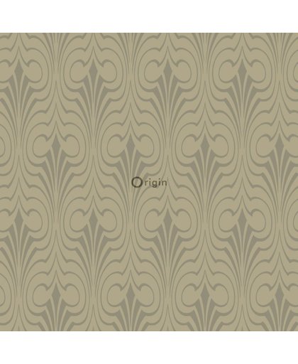 lijmdruk vlies behang grafische vorm goud - 345921 van Origin - luxury wallcoverings uit Ouverture