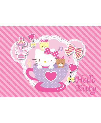 Fotobehang Hello Kitty | XXXL - 416cm x 254cm | 130g/m2 Vlies