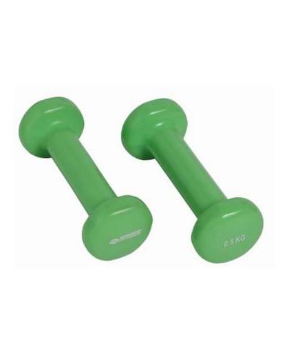 Schildkröt Fitness dumbbells 0,5 kg 2 stuks groen