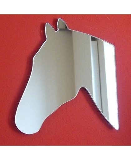 A Different Shop paardenhoofd - Spiegel - Acryl - 32x35 cm - Transparant