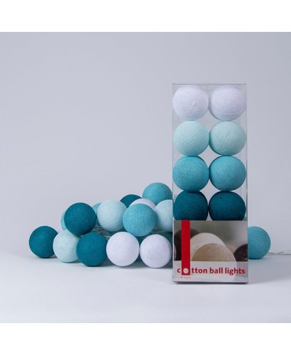 Cotton Ball Lights Lichtslinger Aqua – 50 Cotton Balls – Aqua
