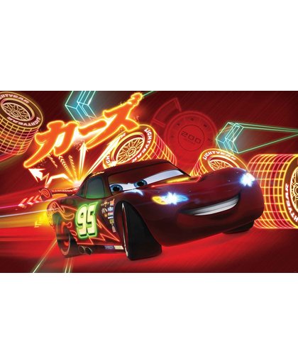 Fotobehang Disney Cars Lightning McQueen | XXXL - 416cm x 254cm | 130g/m2 Vlies