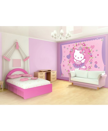 Fotobehang Sanrio, Hello Kitty | Roze | 104x70,5cm