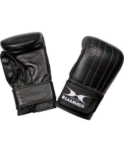 Hammer Zak handschoenen Punch, rundsleder, voorgevormd, zwart, size S-M