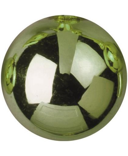 Europalms Kerstbal 6cm, licht groen, glinsterend 6x