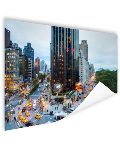 Broadway en Central Park West Poster 150x75 cm - Foto print op Poster (wanddecoratie)