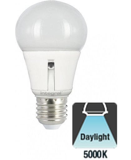 Integral LED Lamp E27 9.5W, 810 Lumen, 5000K,Daglicht Met Dag/nacht sensor