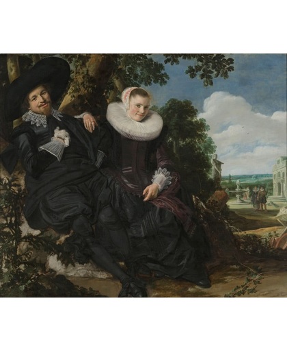 Fotobehang - Frans Hals - Portret van een stel - breed 295 cm x hoog 250 cm. Vliesbehang 150 grams A-Kwaliteit. Art. F029.10