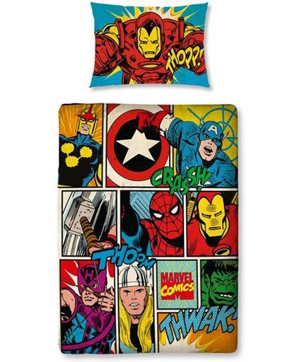 Marvel Comics dekbedovertrek Multi Junior (120x150 cm + 1 sloop) (characters)