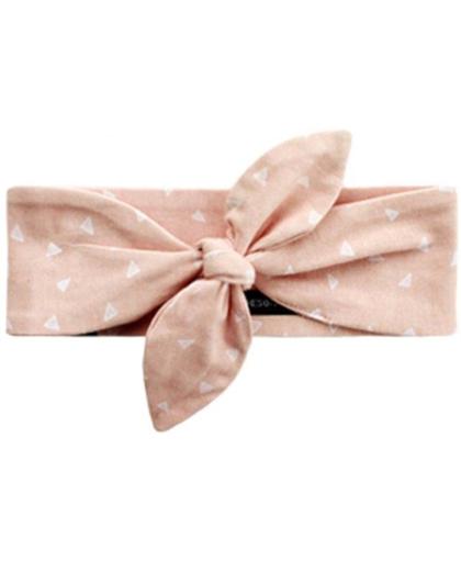 Your Wishes Meisjes Haarband - roze - Maat 0-1 jaar
