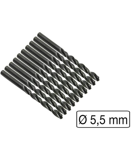 HSS metaal boor 5,5 mm (10 stuks)