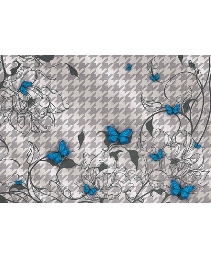 Fotobehang Butterflies | XXL - 206cm x 275cm | 130g/m2 Vlies