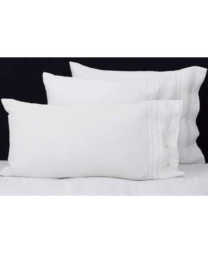 Flamant Home Linen Chic White - Set van 2 kussenslopen - 60 x 70 cm - Wit