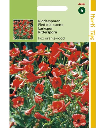 Hortitops Zaden - Delphinium Nudicaule 'Fox' Oranje-Rood