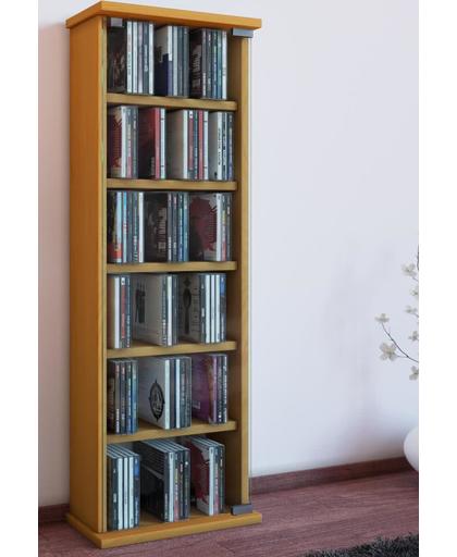 Opbergmeubel - opbergsysteem voor het opbergen van 150 CDs of 65 DVDs of Games. Kleur: Beuken.
