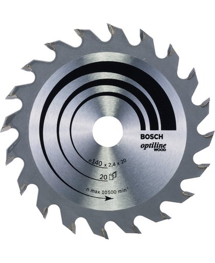Bosch Cirkelzaagblad Optiline Wood - 140 x 20/12,7 x 2,4 mm - 20 tanden