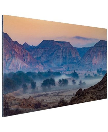 Woestijngebied Midden-Oosten Aluminium 90x60 cm - Foto print op Aluminium (metaal wanddecoratie)