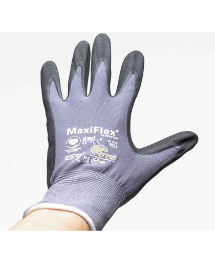 Werkhandschoen ATG Maxiflex Ultimate Nitrile handpalm gecoat 34-874 , 12 paar , mt 9