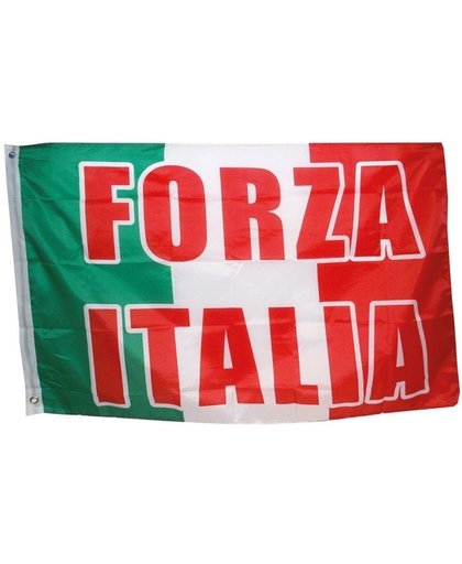 Italiaanse vlag met Forza Italia