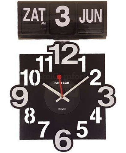 Fartech analoge kalenderklok - Flipklok -