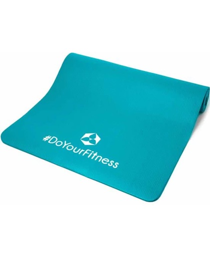 #DoYourFitness - XXL Fitness Mat - »Ashanti« - duurzaam , non-slip,  huidvriendelijk en slijtvast - 190x100x1.0cm - turquoise