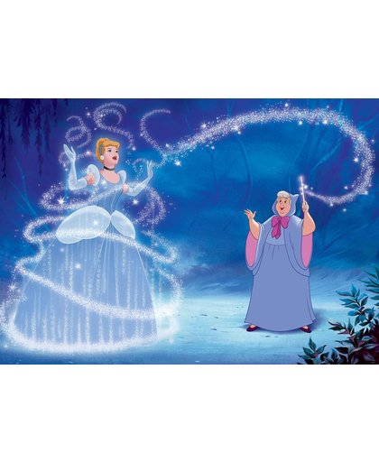 Fotobehang Disney Princesses Cinderella | M - 104cm x 70.5cm | 130g/m2 Vlies