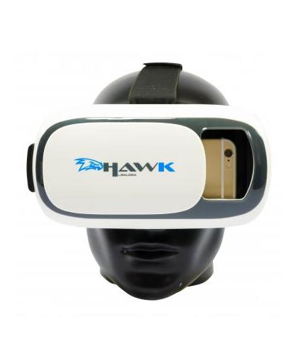 Salora VR Hawk Smartphonegebaseerd headmounted display 404g Zwart, Grijs, Wit