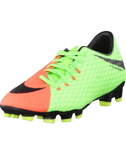Nike Hypervenomx Phelon III FG  Voetbalschoenen - Maat 44 - Mannen - lime groen/oranje/zwart