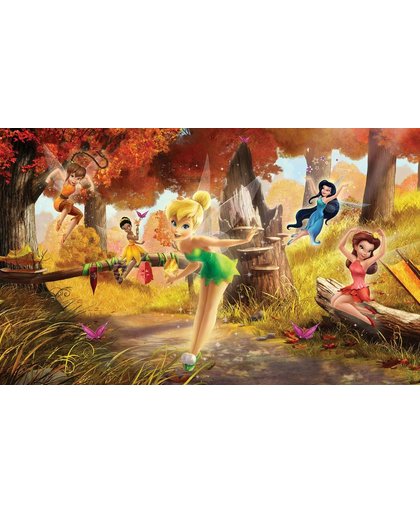 Fotobehang Disney Fairies Tinker Bell Rosetta Klara | DEUR - 211cm x 90cm | 130g/m2 Vlies