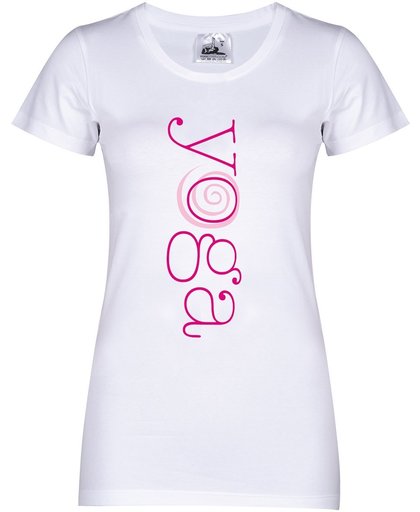 Yoga-shirt "yoga" - wit S Sporttop performance YOGISTAR