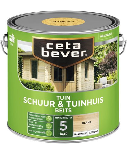 Cetabever Schuur & Tuinhuis Beits - Blank - 2,5 liter