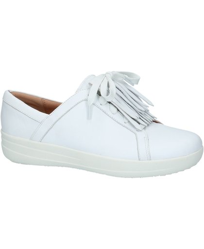 FitFlop - F-Sporty Ii Lace Up Fringe Sneakers - Sneaker laag gekleed - Dames - Maat 40 - Wit - J96-194 -Urban White Leather