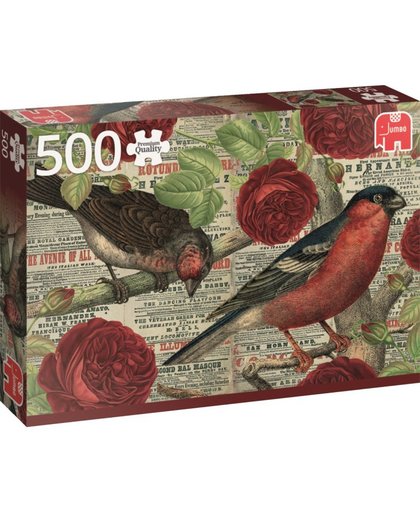 Premium Collection Vogels houden van Bloemen 500 stukjes