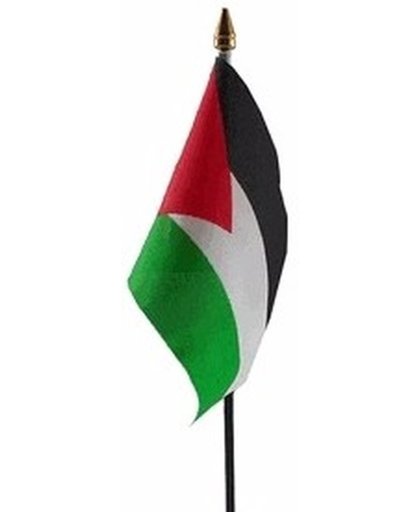 Palestina mini vlaggetje op stok 10 x 15 cm
