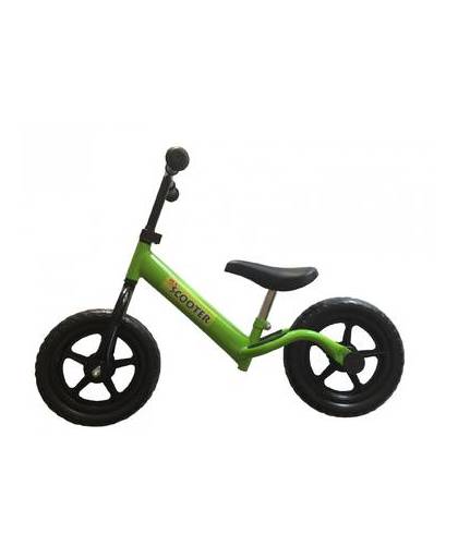 Pexkids kinder scooter loopfiets 12 inch jongens groen