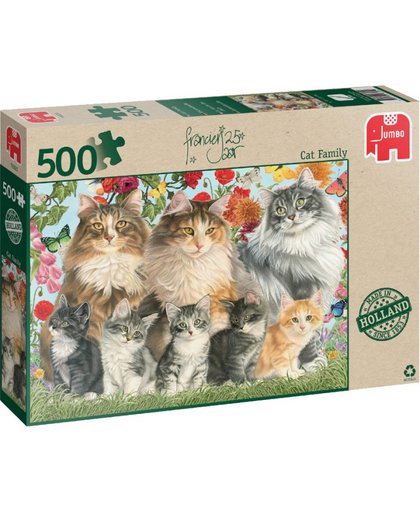 Premium Collection Kattenfamilie 500 stukjes